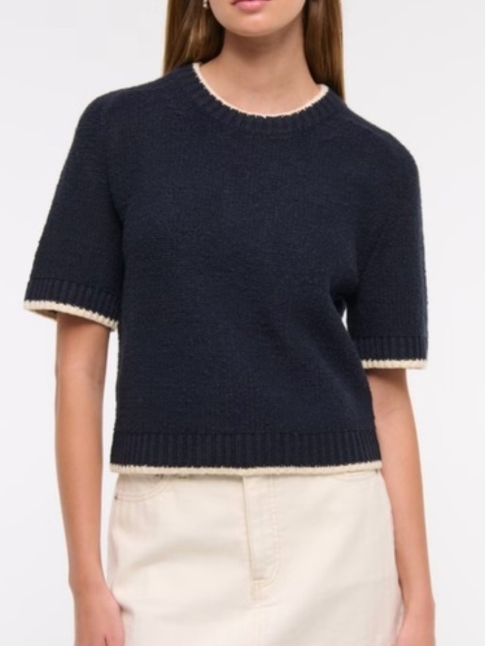Abercrombie & Fitch, Madeline Textural Sweater Shirt